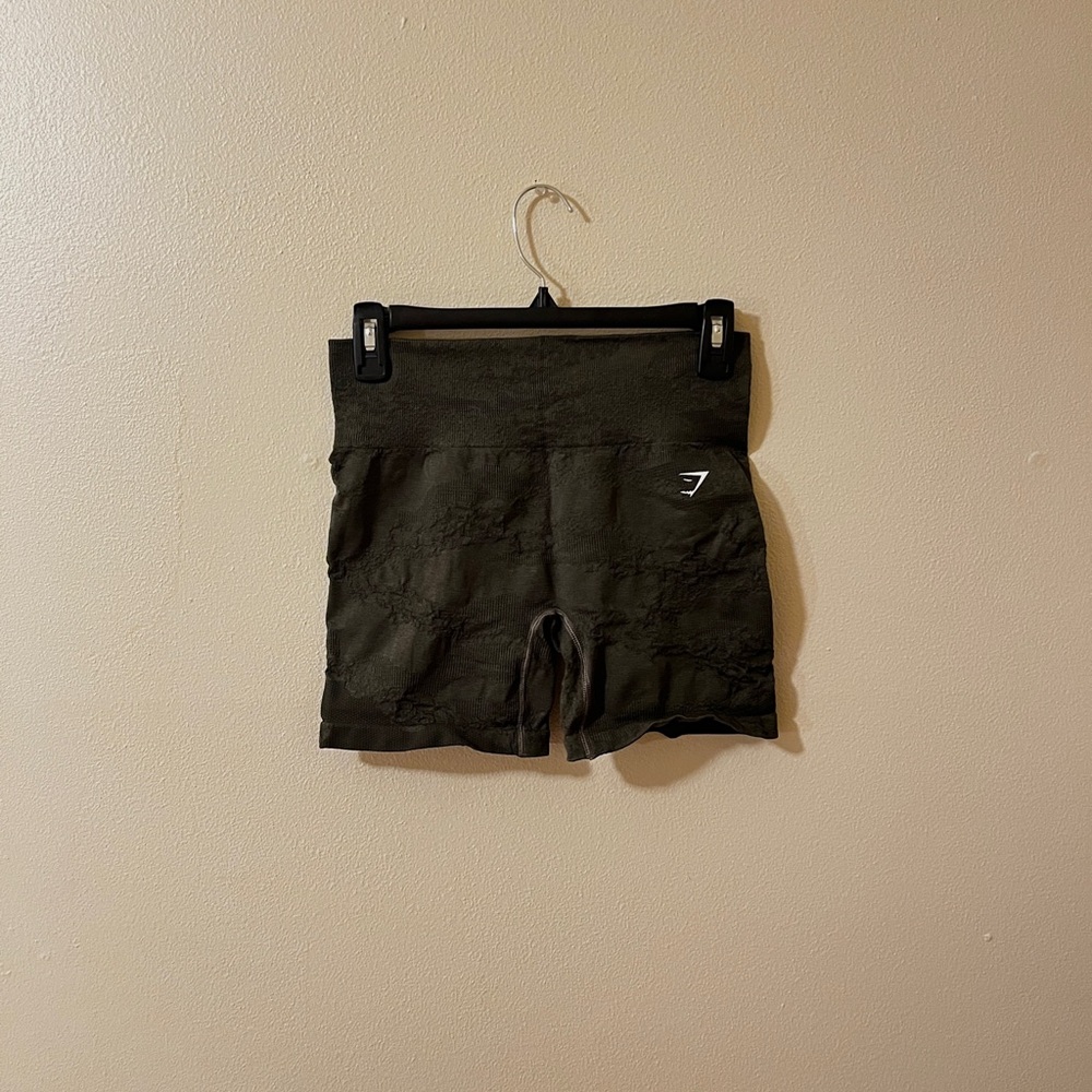 Olive Green  Adapt Camo Gymshark Athletic Shorts
